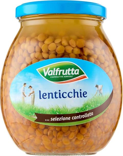 LENTICCHIE VALFRUTTA  GR.370  VETRO