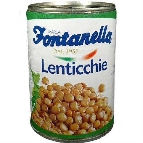 LENTICCHIE LESSATE  GR. 400  LATTA   FONTANELLA