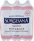 ACQUA SORGESANA NATURALE LT.  2 x 6 PET