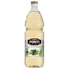 ACETO DI VINO BIANCO PONTI   PET  LT. 1