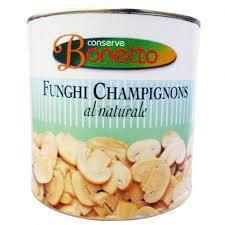 FUNGHI CHAMPIGNON TAGL.NAT.  BONETTO GR. 2650 LATTA